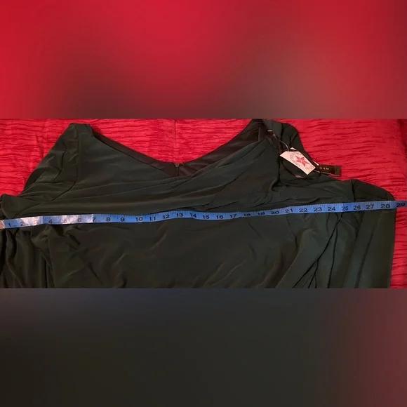 NWT Drape Back Column Gown Betsy & Adam SIZE 22 WIDE - Picture 8 of 9